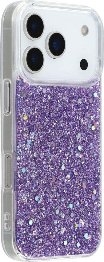 iPhone 17 Pro Max Glitter Deksel - Lilla
