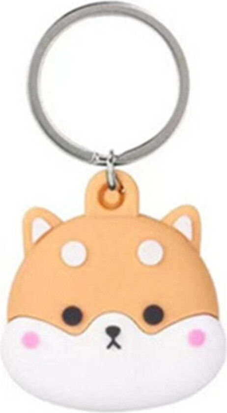 Apple AirTag Silikon Deksel - Nøkkelring med Morsomt Design - Shiba Inu