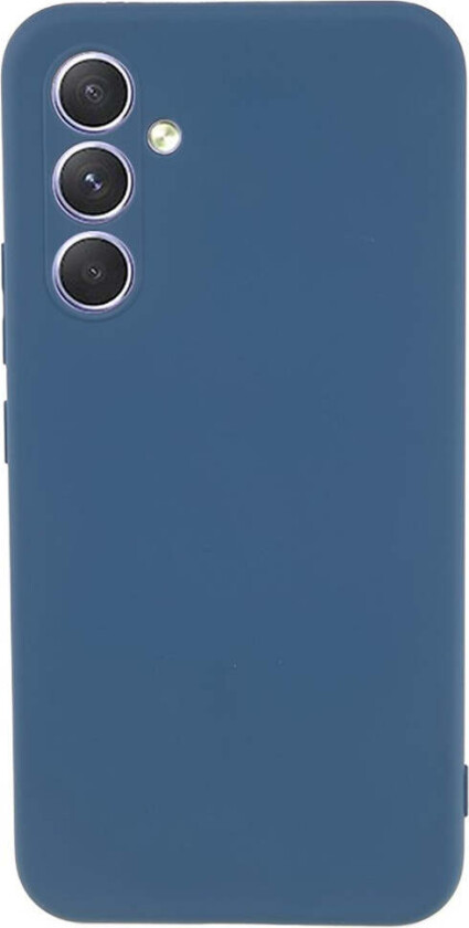 Samsung Galaxy S25 FE Fôret Fleksibelt Plast Deksel - Mørk Blå