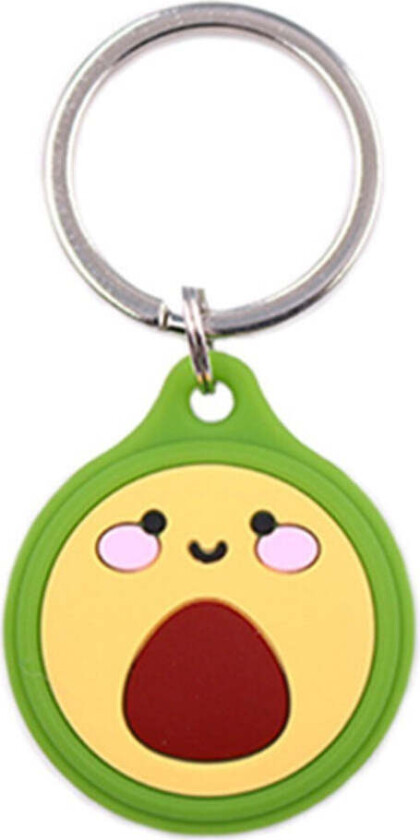 Apple AirTag Silikon Deksel - Nøkkelring med Morsomt Design - Lys Grønn Avokado