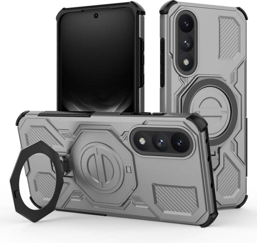 OnePlus Nord 5 Hybrid Håndverker Deksel m. Kickstand - MagSafe Kompatibel - Grå