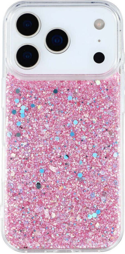 iPhone 17 Pro Glitter Deksel - Rosa
