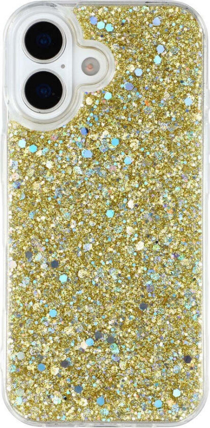 iPhone 17 Glitter Deksel - Gull