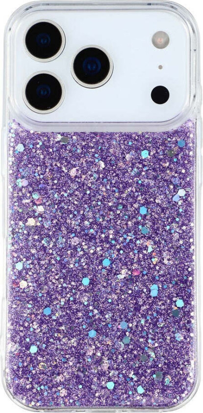 iPhone 17 Pro Glitter Deksel - Lilla