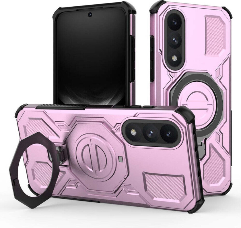 OnePlus Nord 5 Hybrid Håndverker Deksel m. Kickstand - MagSafe Kompatibel - Rosa