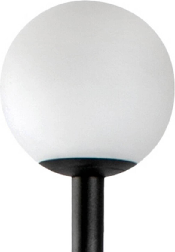 LED-sokkellampe Cuca, svart, stål, IP65, høyde 50 cm