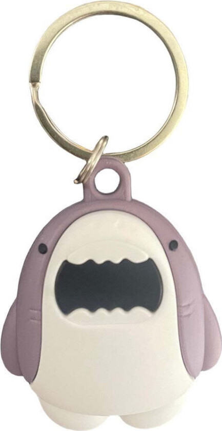 Apple AirTag Silikon Deksel - Nøkkelring med Morsomt Design - Hai