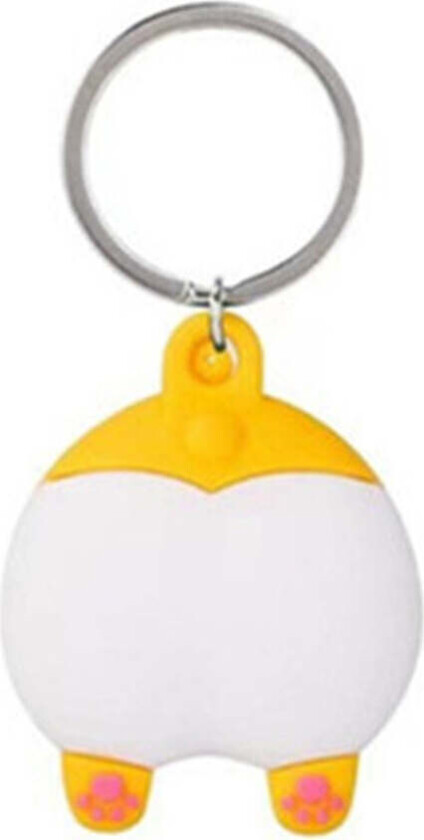 Apple AirTag Silikon Deksel - Nøkkelring med Morsomt Design - Corgi