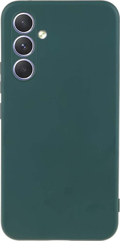 Samsung Galaxy S25 FE Fôret Fleksibelt Plast Deksel - Mørk Grønn
