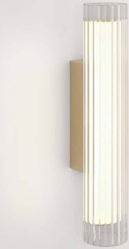 Io 420 vegglampe IP44 - Krom - Messing