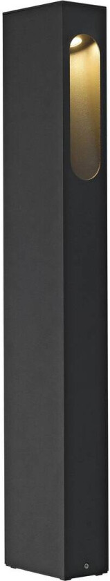 Slotbox pullert 70 cm 8W 3000 Kelvin IP44 - Antrasitt