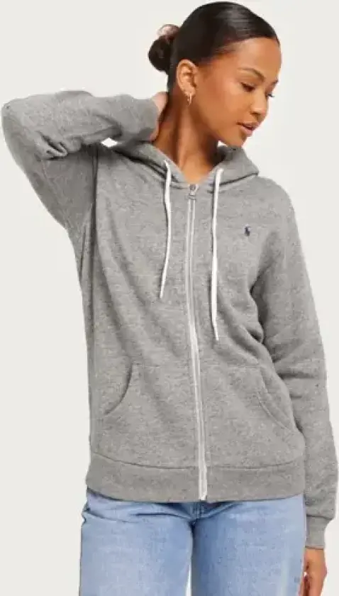 Grå - Prl Fz-Long Sleeve-Sweatshirt