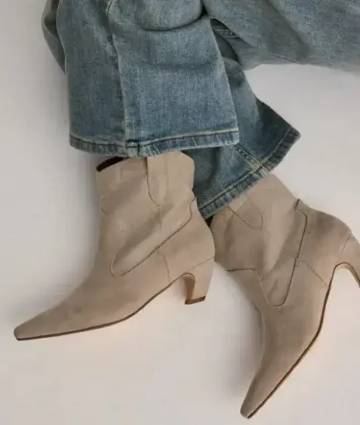 Beige - Low Ankel Boho Boot