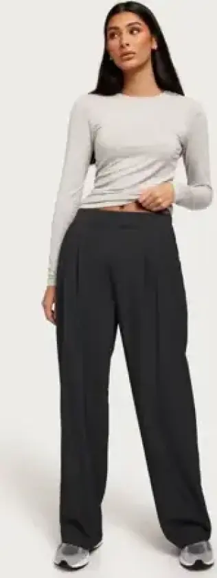 Grå - Pcluisa Hw Wide Pant Bc