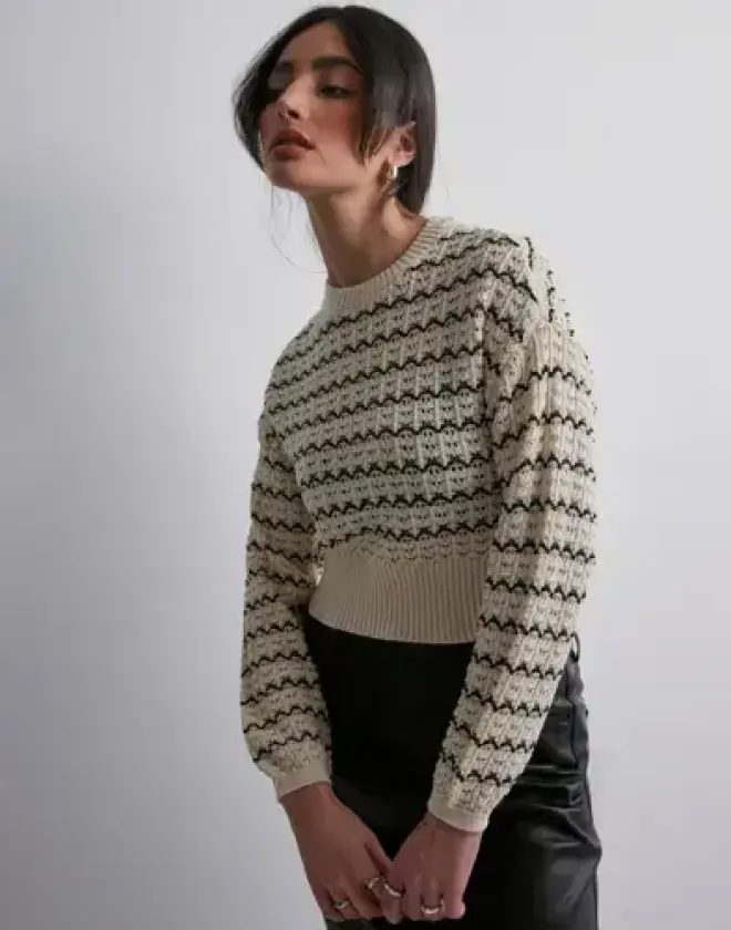 Svart - Onlasa Ls O-Neck Cc Knt