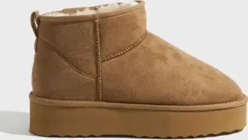 Beige - Platform Boots