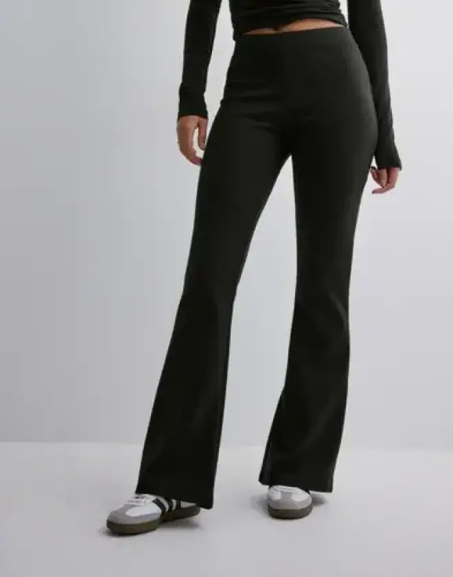 Svart - Onlfever Stretch Flaired Pants Jrs