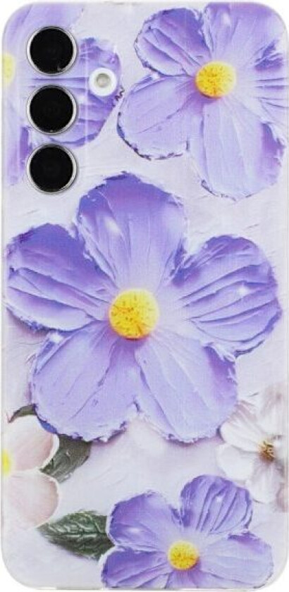 Deco Samsung Galaxy A34 5G deksel - Lilla Blomst