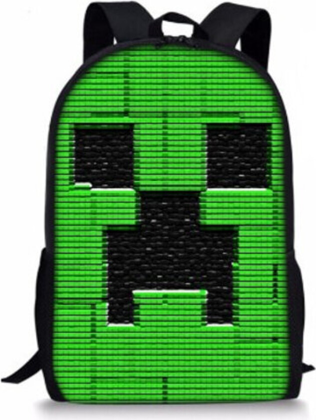 Minecraft Ryggsekk for barn Student Skolesekker Skuldersekk