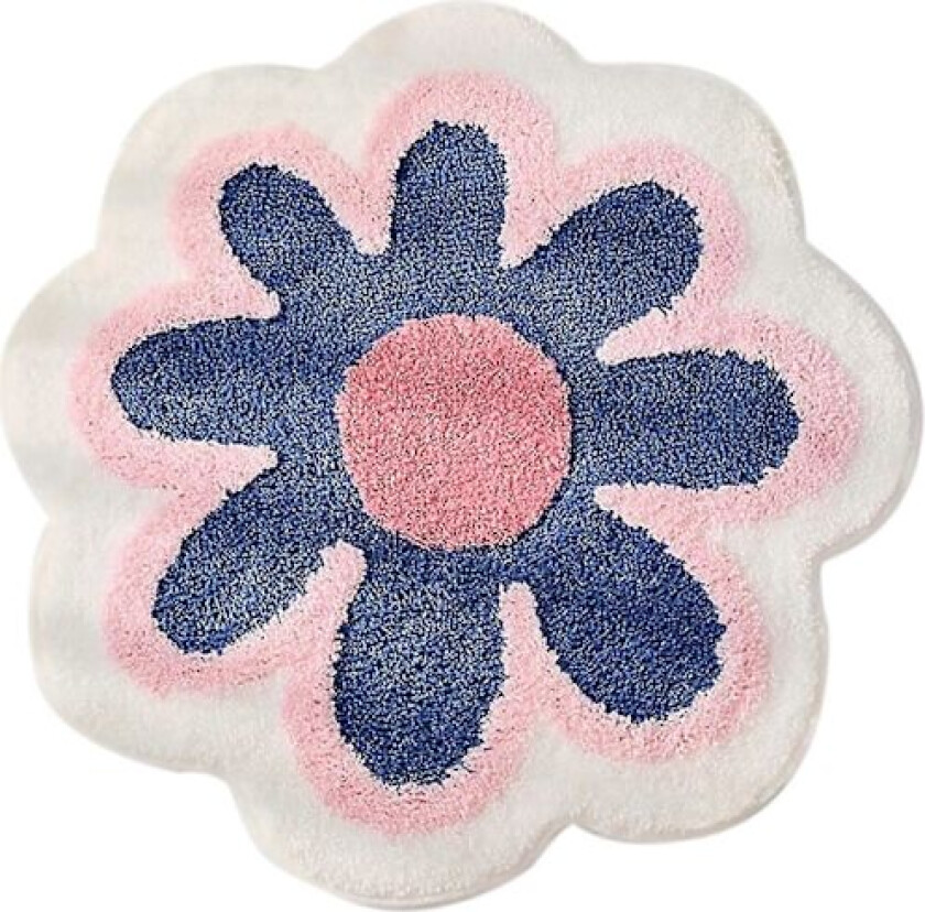 Daisy Søt Badematte Blomsterformet Vaskbar Baderomsmatte Sklisikker Absorberende Baderomsmatte Myk Luftig Barneroms Blomsterteppe For Gulv 40 cm