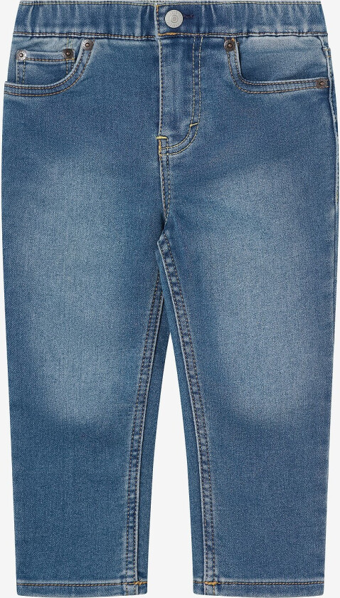 Jeans Slim Dobby Pull On - Blå