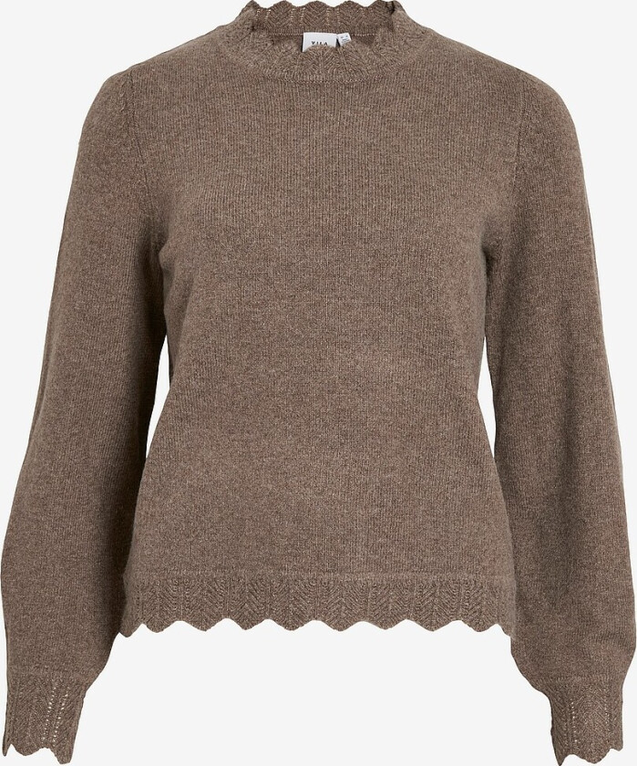 Pullover viNikolina O-neck L/S Knit - Brun