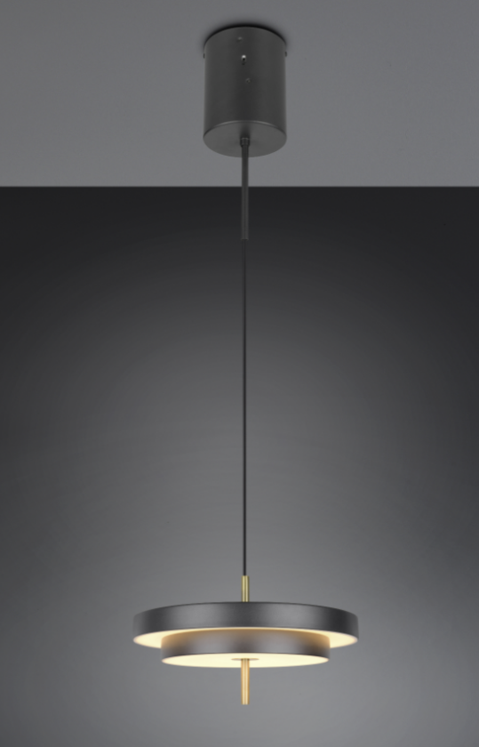 Keaton LED taklampe Sort