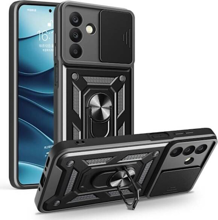 Samsung Galaxy A26 5G Deksel CamShield Ring Hybrid Svart