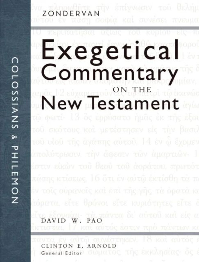 Colossians and Philemon av David W. Pao