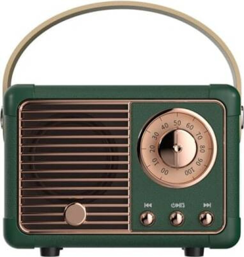 Retro Bluetooth-høyttaler Trådløs Mini-høyttaler, Bærbar Utendørs Bl