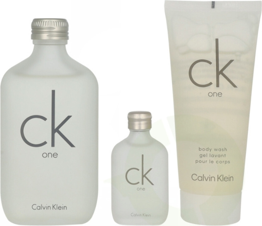 CK One Giftset 215 ml Edt Spray 100ml/Body Wash 100ml/Edt Spray 15ml