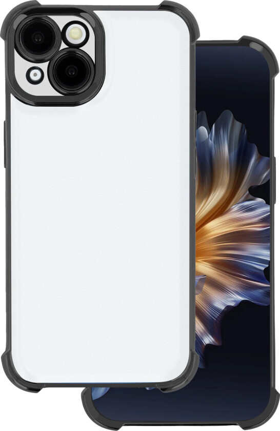 Anti Shock Chrome Cover til iPhone 16 Pro - 6.3" - Sort