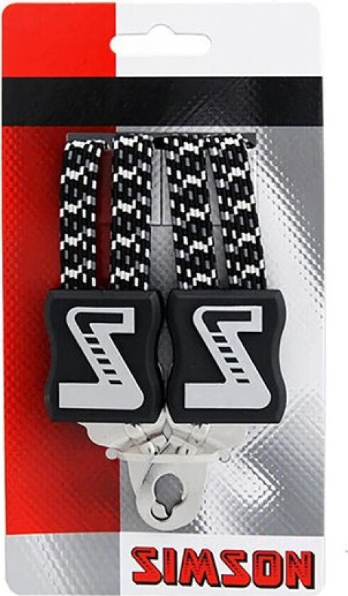 Bagagestropper Modern - 3 remmer - Sølvgrå