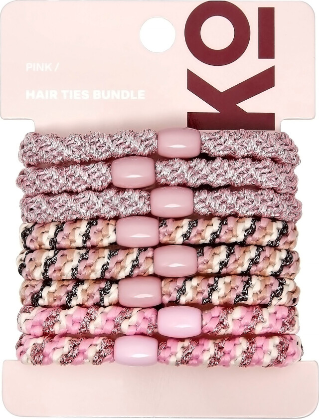 Hair Ties Bundle Pink