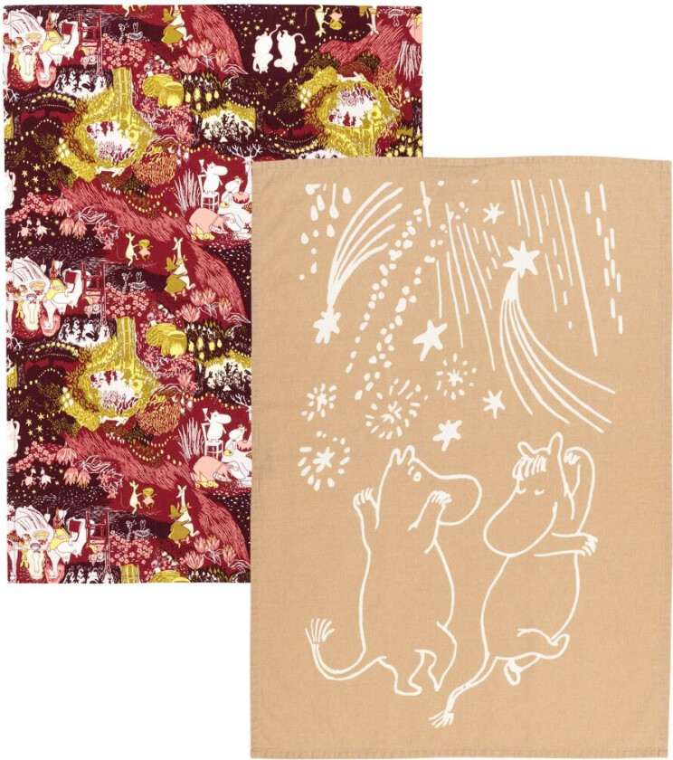 Bilde av Festlige øyeblikk mummi kjøkkenhåndkle 2 deler 50x70 cm