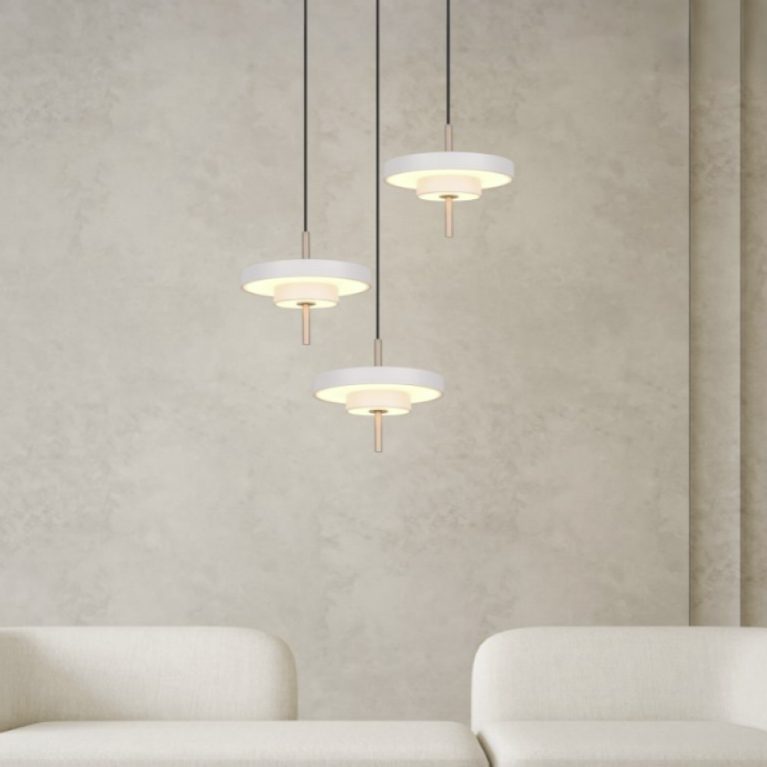 Keaton LED taklampe rondell Grå