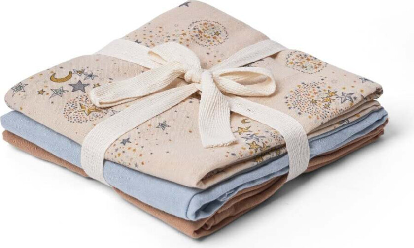 Bora Muslin Cloth 3-pack - Million Stars - Onesize