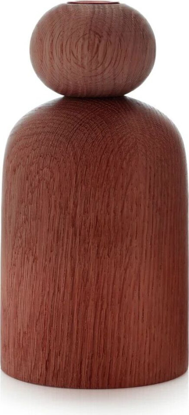 Applicata Shape ball vase Røkt eik