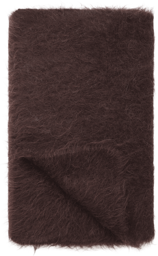 Kiruna Scarf Chocolate Brown One Size Fury fluffy alpaca scarf