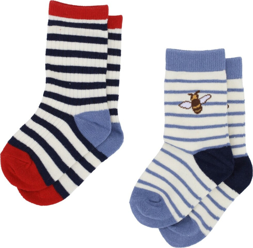 Vilde 2-pakning Sokker Bee 2-pack Bee 2-Pack-19-21 EU Hvit 19-21 EU mann