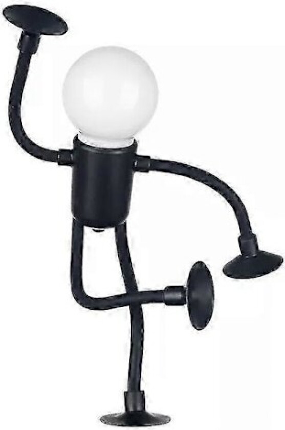 Morsom Sportmann Nattlampe med Byttbar Form, Knappbatteri, Skrivebordslampe, Allsidig Minilampe, Kreativ Dekorasjon, Vakuumsuger