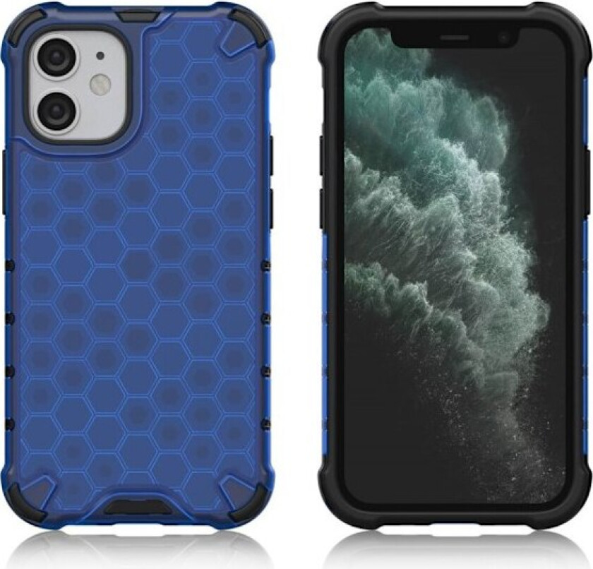 Bofink Honeycomb iPhone 12 Mini deksel - Blå