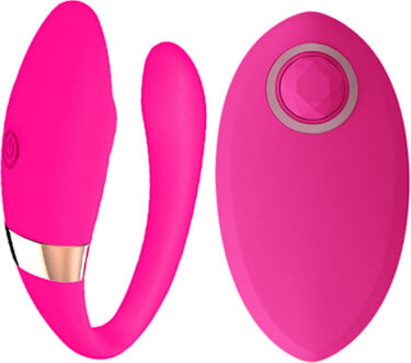 Usynlig bærbar trådløs fjernkontroll vibrator for kvinner (rød)