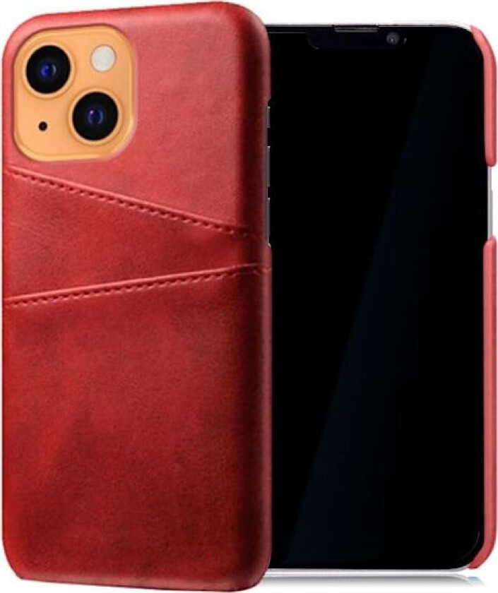 Dual Card iPhone 13 deksel - Rød