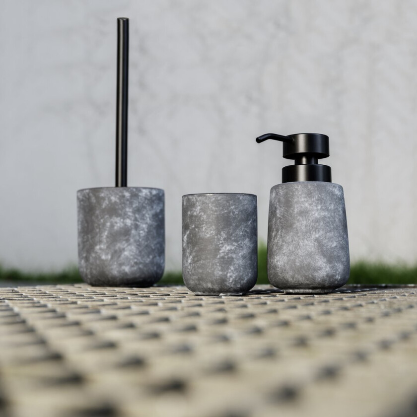 WENKO SAVILE SÅPEDISPENSER GRÅ KERAMIKK