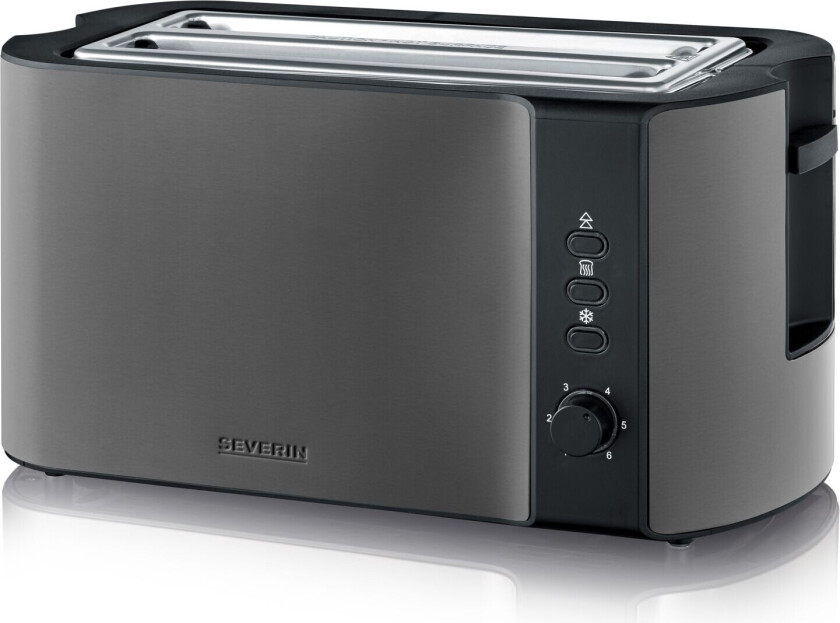 AT 9341 Brødrister - 4 Skiver, 1400W - Sort