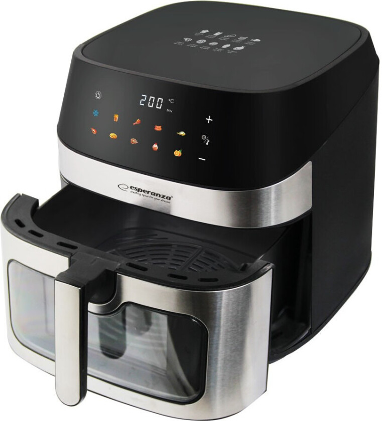 Patate Al Forno Airfryer - 8L, 1600W, 10 Programmer - Sort