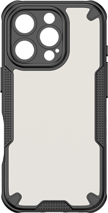 Defender Matt Cover til iPhone 16 Pro Max - Sort