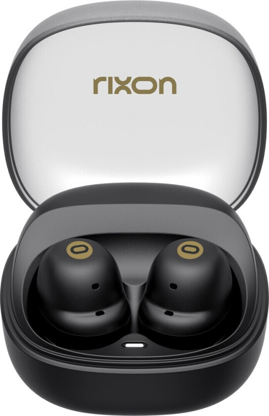 AirShots Earbuds - 8 Timer, USB-C - Svart