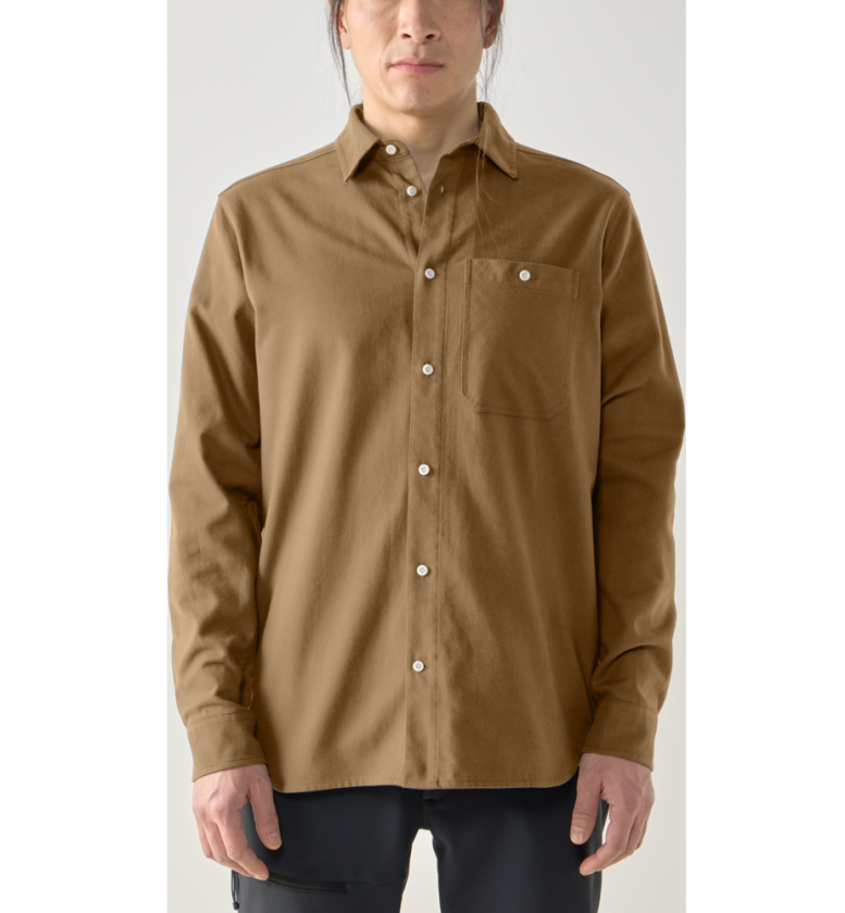 Men's Virke Flannel Shirt Teak Brown